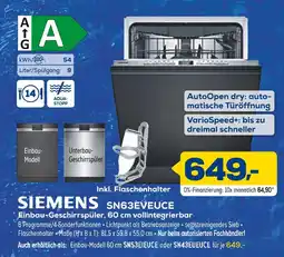 Euronics Siemens sn63eveuce Angebot