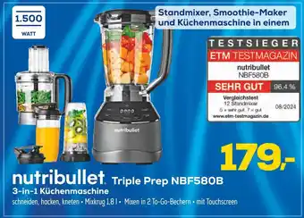 Euronics Nutribullet triple prep nbf580b Angebot