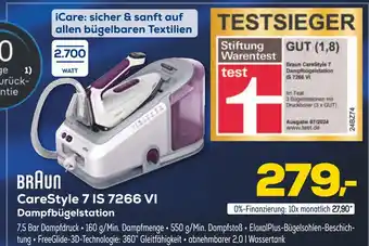 Euronics Braun carestyle 7 is 7266 vi dampfbügelstation Angebot