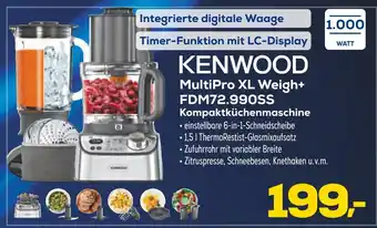 Euronics Kenwood multipro xl weigh+ fdm72.990ss kompaktküchenmaschine Angebot