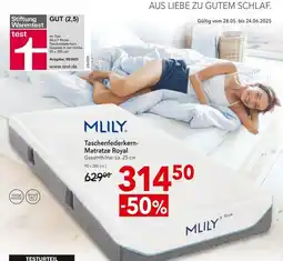 Matratzen Concord Mlily taschenfederkern-matratze royal Angebot