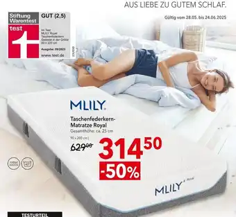 Matratzen Concord Mlily taschenfederkern-matratze royal Angebot