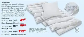 Matratzen Concord Finesse serie finesse Angebot