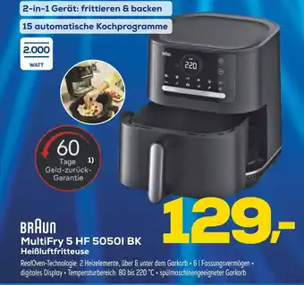 Euronics Braun multifry 5 hf 5050i bk heißluftfritteuse Angebot