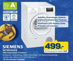 Euronics Siemens wt45hva3 wärmepumpen-trockner Angebot