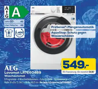 Euronics Aeg lavamat lr7e60489 waschautomat Angebot