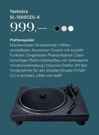 Euronics Technics sl-1500ceg-k Angebot