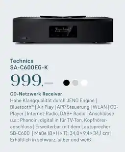 Euronics Technics sa-c600eg-k cd-netzwerk receiver Angebot