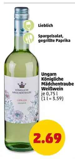 PENNY Königliche mädchentraube weißwein Angebot