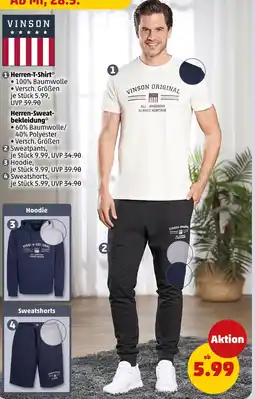 PENNY Vinson herren-t-shirt oder herren-sweatbekleidung Angebot