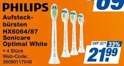 Expert PHILIPS Aufsteckbürsten HX6064/87 Sonicare Optimal White Angebot