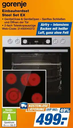 Expert gorenje Einbauherdset Steel Set EX Angebot