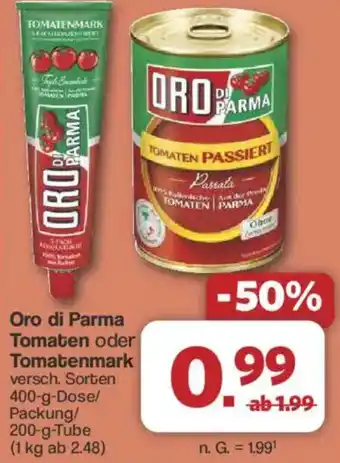 Famila Nord West Oro di Parma Tomaten oder Tomatenmark Angebot