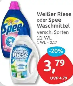 Budni Weißer Riese oder Spee Waschmittel Angebot