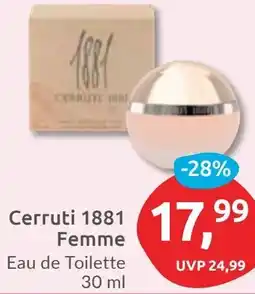 Budni Cerruti 1881 Femme Eau de Toilette Angebot