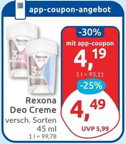 Budni Rexona Deo Creme Angebot