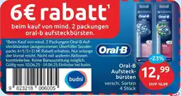 Budni Oral-B Aufsteckbürsten Angebot