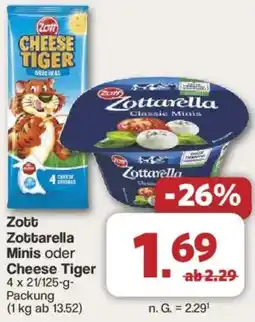 Famila Nord West Zott Zottarella Minis oder Cheese Tiger Angebot