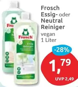 Budni Frosch Essig oder Neutral Reiniger Angebot