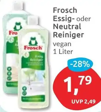 Budni Frosch Essig oder Neutral Reiniger Angebot