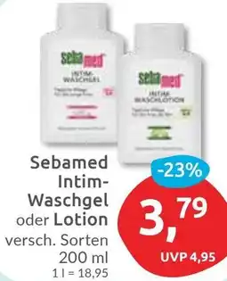 Budni Sebamed Intim Waschgel oder Lotion Angebot
