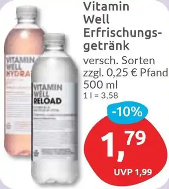 Budni Vitamin Well Erfrischungsgetränk Angebot