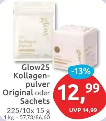 Budni Glow25 Kollagenpulver Original oder Sachets Angebot