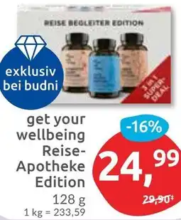 Budni get your wellbeing Reise Apotheke Edition Angebot