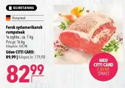 CITTI Markt Fersk sydamerikansk rumpsteak Angebot