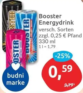 Budni Booster Energydrink Angebot