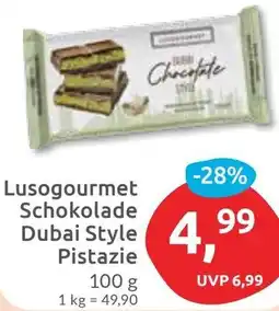 Budni Lusogourmet Schokolade Dubai Style Pistazie Angebot