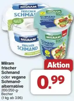 Famila Nord West Milram frischer Schmand oder vegane Schmand alternative Angebot