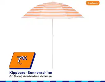 Action Kippbarer sonnenschirm Angebot
