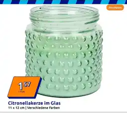 Action Citronellakerze im glas Angebot