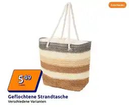 Action Geflochtene strandtasche Angebot