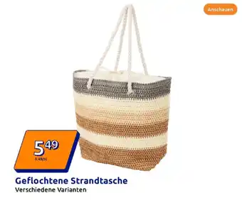 Action Geflochtene strandtasche Angebot