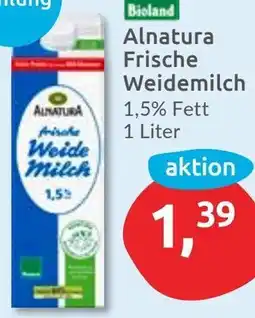 Budni Bioland Alnatura Frische Weidemilch Angebot