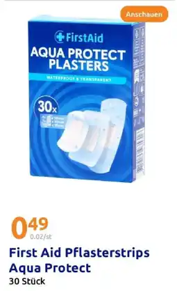 Action First aid pflasterstrips aqua protect Angebot