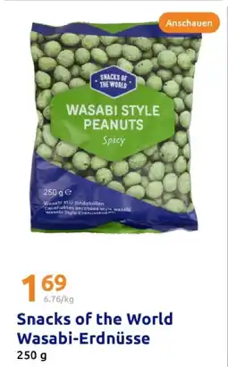 Action Snacks of the world wasabi-erdnüsse Angebot