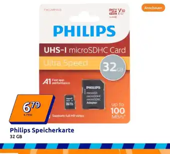 Action Philips speicherkarte Angebot