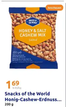 Action Snacks of the world honig-cashew-erdnuss Angebot