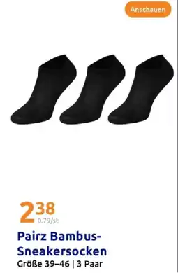 Action Pairz bambus-sneakersocken Angebot