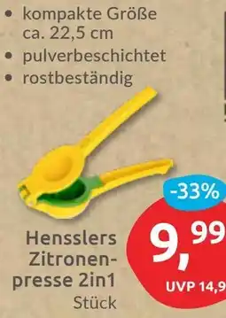 Budni Hensslers Zitronenpresse 2in1 Angebot
