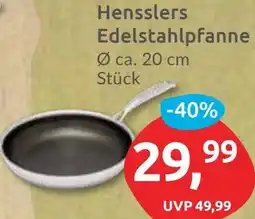 Budni Hensslers Edelstahlpfanne Angebot