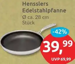 Budni Hensslers Edelstahlpfanne Angebot
