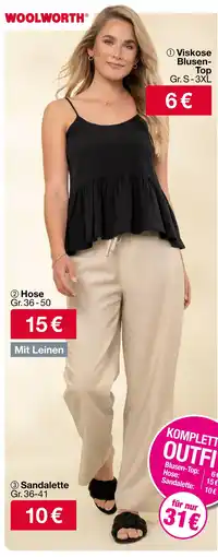 Woolworth Woolworth viskose blusen-top Angebot