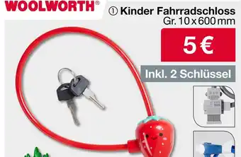 Woolworth Woolworth kinder fahrradschloss Angebot