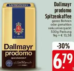 Edeka Dallmayr prodomo Spitzenkaffee Angebot