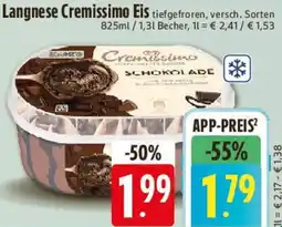 Edeka Langnese Cremissimo Eis Angebot
