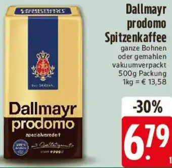 E-Center Dallmayr prodomo Spitzenkaffee Angebot